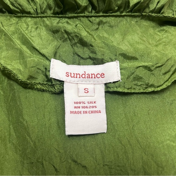 Sundance Silk Tiered Dress Sm Ruffles Fairy Whimsical Boho Tiny Flaws Delicate - Picture 9 of 10